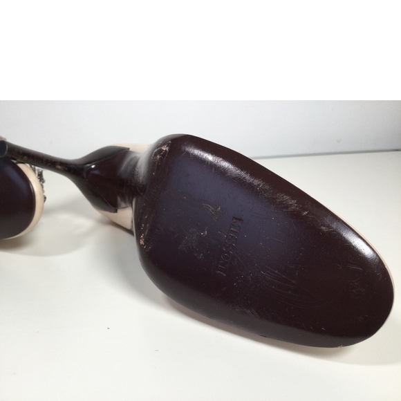 Missoni Italy Heels Women Beige US 7.5 - Picture 6 of 9